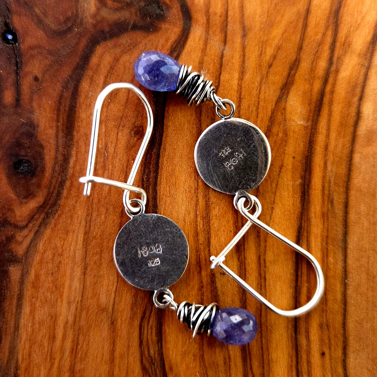 Boucles d'oreilles Lune avec goutte