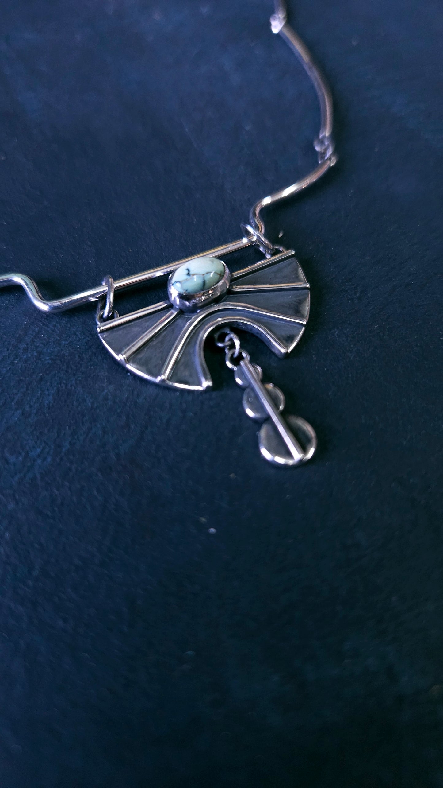 Ayălim, collier en argent Sterling et variscite