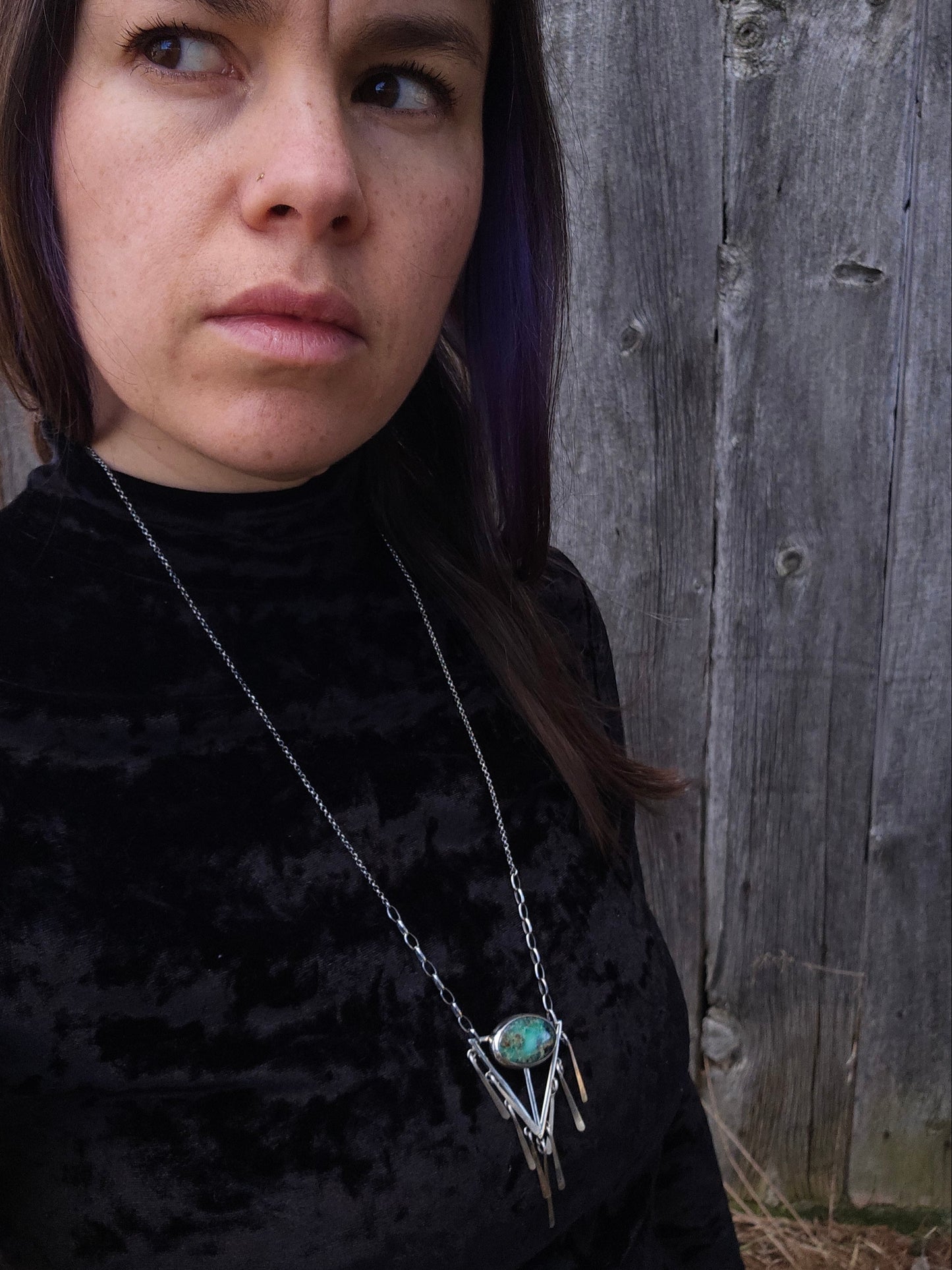 Eiira, pendentif en argent Sterling et variscite