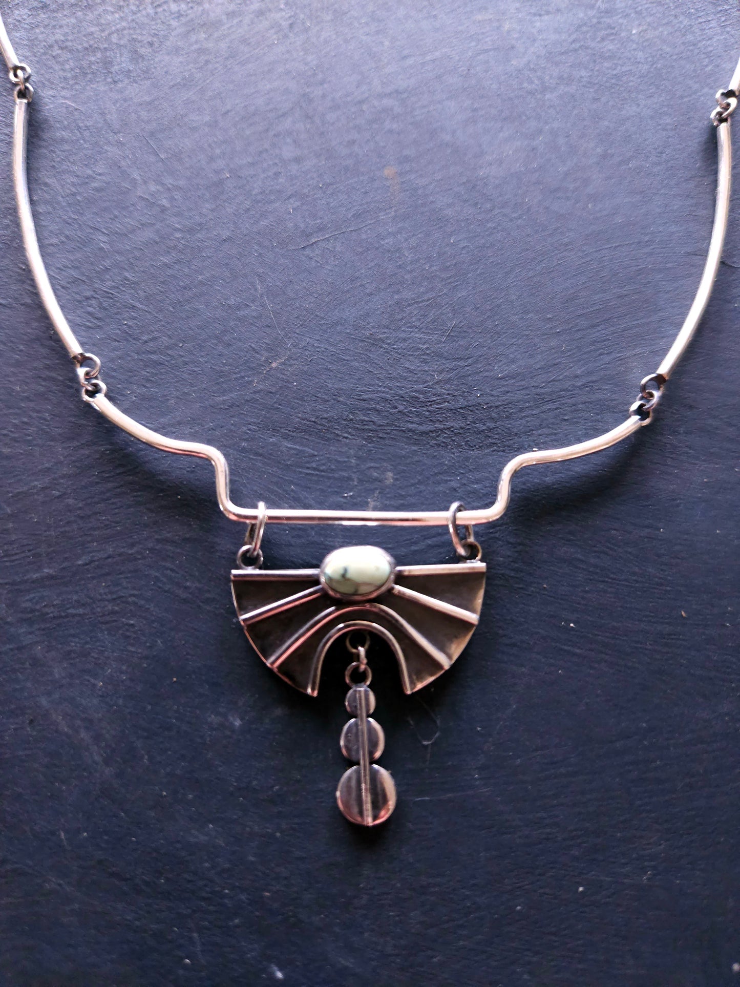 Ayălim, collier en argent Sterling et variscite