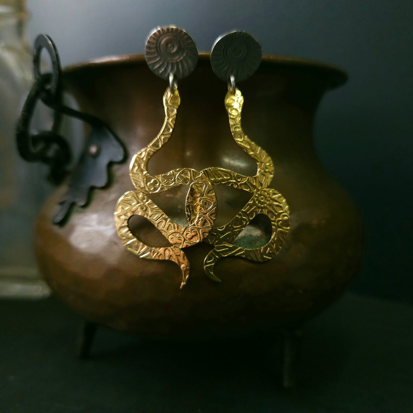 Boucles d'oreilles Serpent Mystique