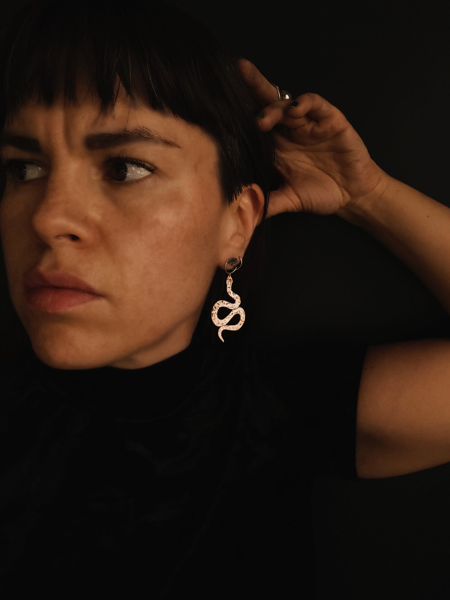 Boucles d'oreilles Serpent Mystique
