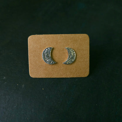 Boucles d'oreilles à tiges Lunes