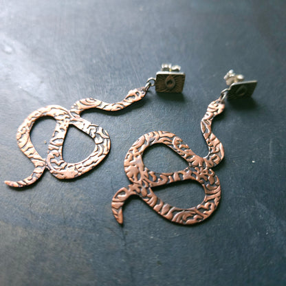 Boucles d'oreilles Serpent Mystique